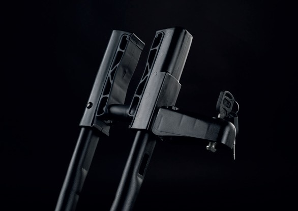 Reinforced bike holder with rubber claws