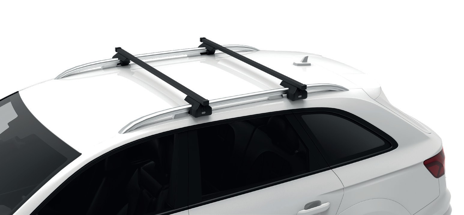 CRUZ Lane bars mounted on a white SUV