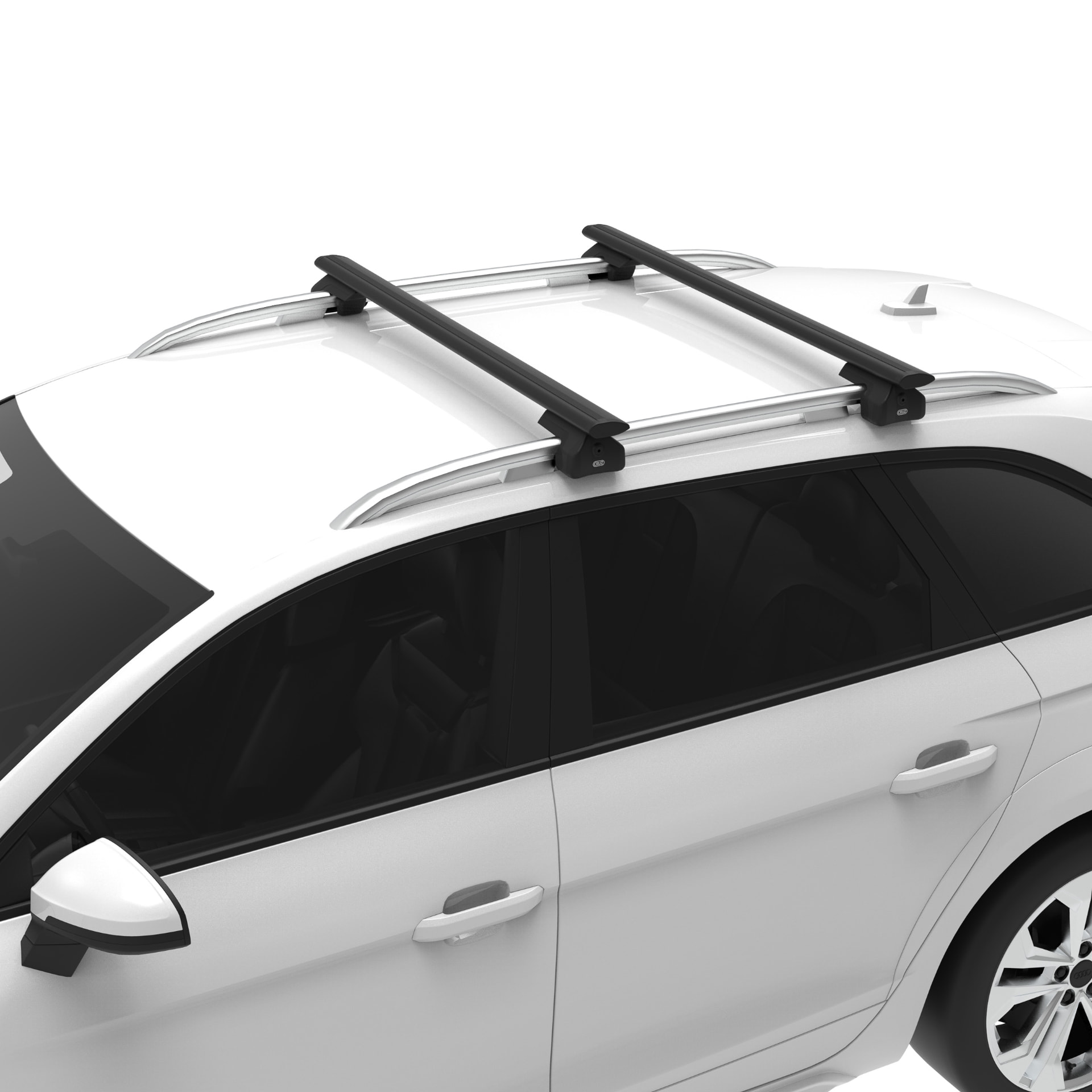 CRUZ Airo Dark roof bars fitted to a vehicle