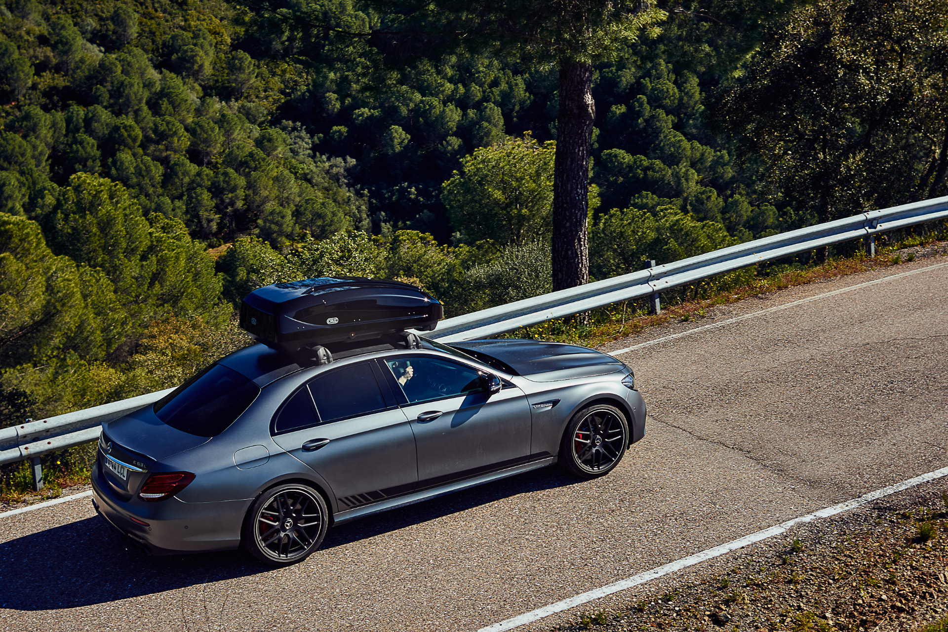Paddock 470N on the road — aerial side view