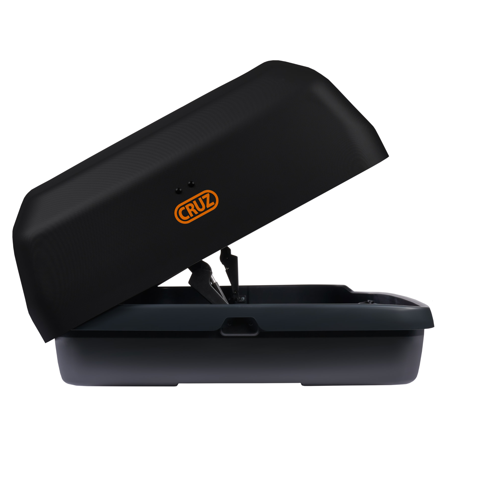 Side view with lid fully open right side