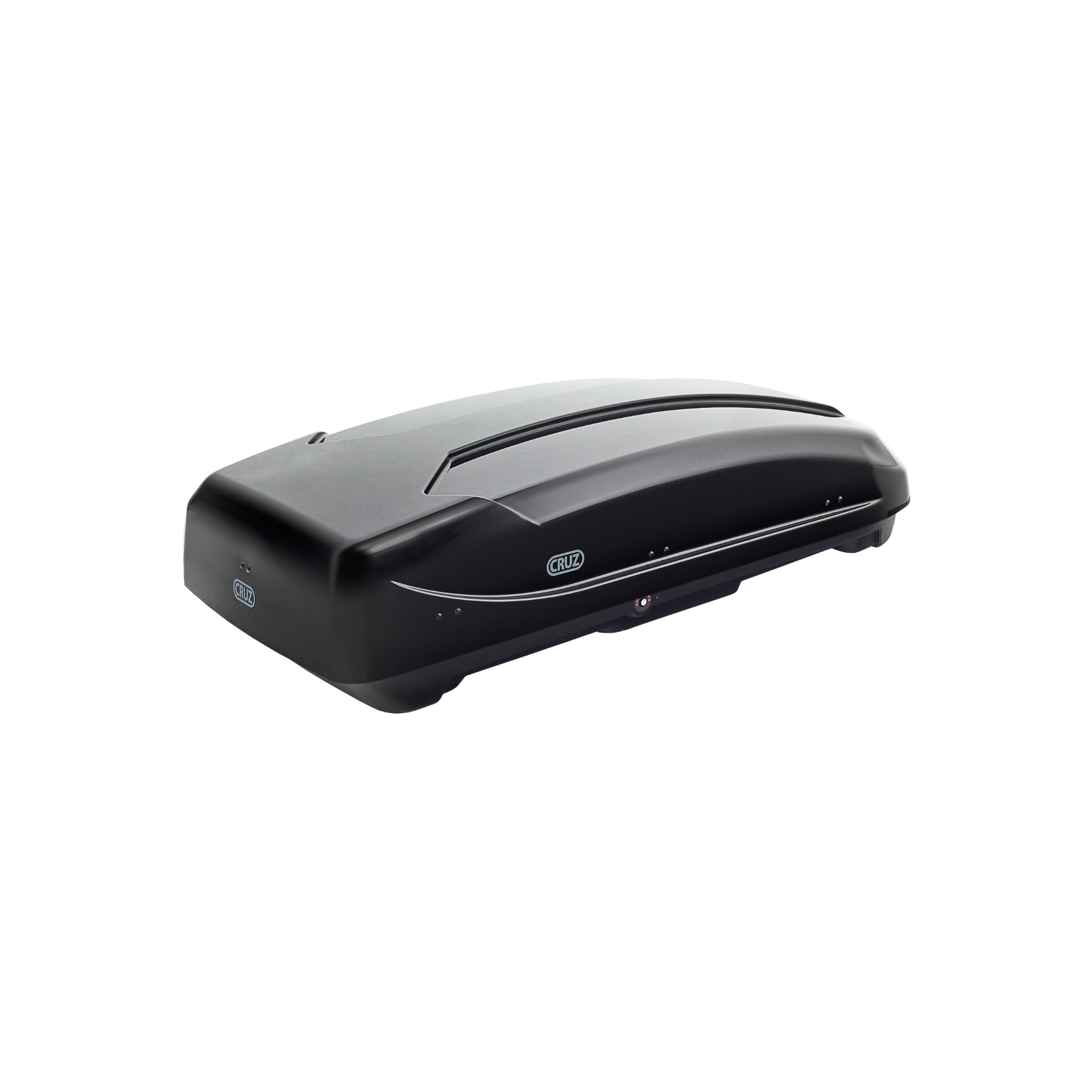 Back three-quarter view— black glossy finish